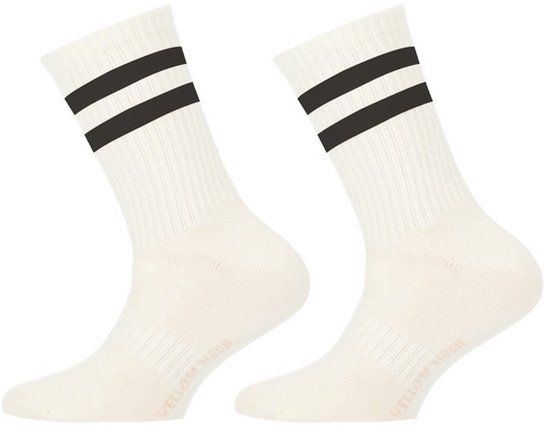 Kinder sportsokken – 2 Paar - white-black - 31-34
