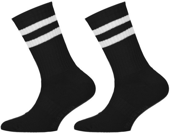 Kinder sportsokken – 2 Paar - black - 31-34