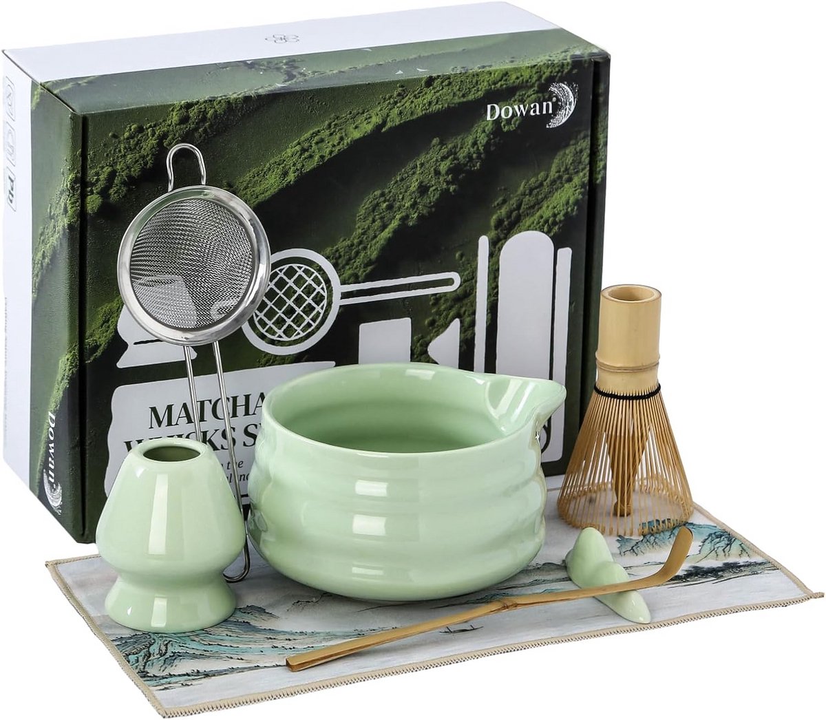 Complete Matcha Set met Klopper en Kom voor Japanse Thee