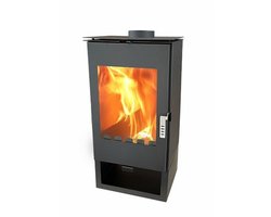 MaxxHome Moderne houtkachel - 7,5 kW - 40x47x97cm - Geschikt voor ruimtes tot 120 m³ - zwart