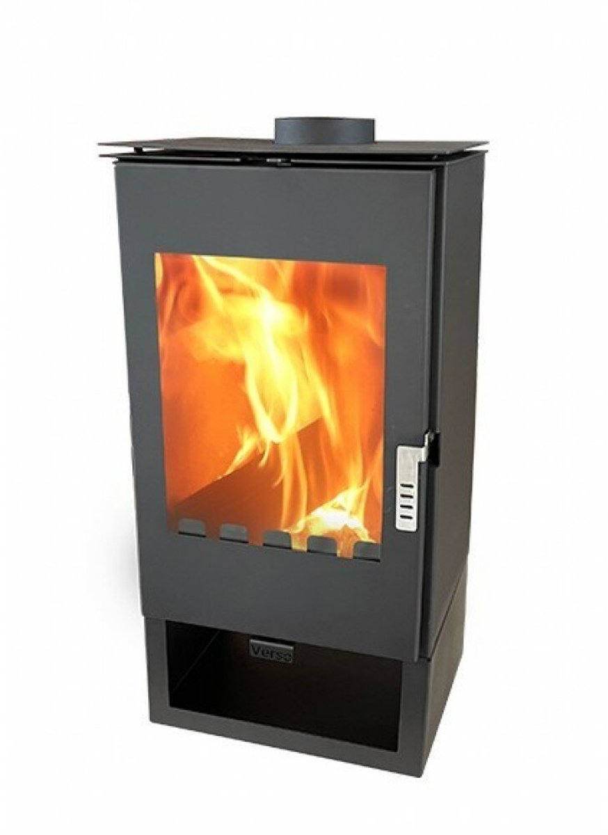 MaxxHome Moderne houtkachel - 7,5 kW - 40x47x97cm - Geschikt voor ruimtes tot 120 m³ - zwart