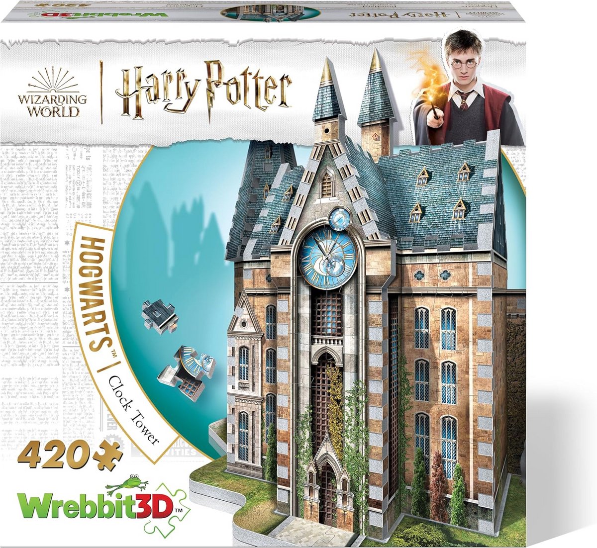 3D Puzzel Klokkentoren Zweinstein - 420 Delen - Geschikt voor Fans vanaf 14 Jaar