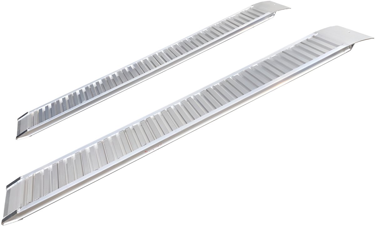 Set vaste oprijplaten aluminium 2000 kg 2000 x 320 mm bruikbare breedte 260 mm MW Tools SOR3006