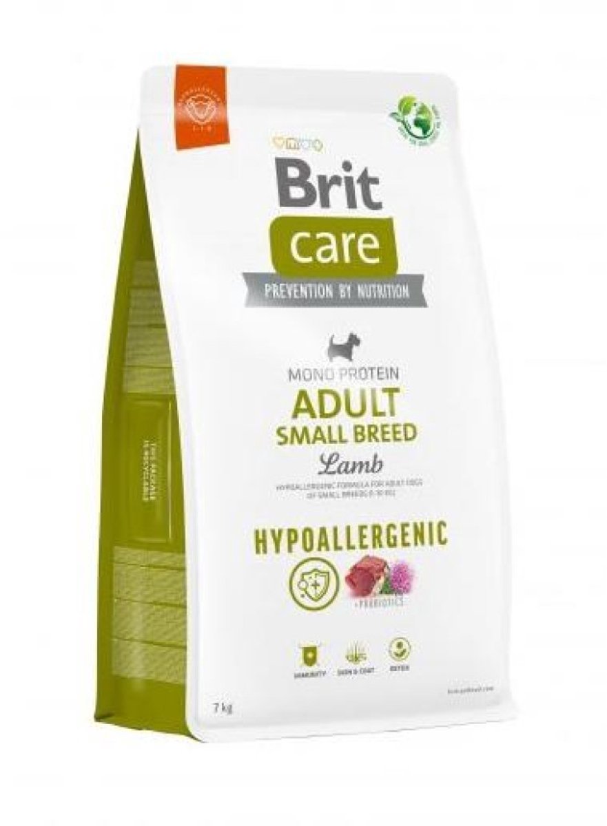 Brit Brit Care Hypoallergenic Adult Small Breed - Hondenvoer - Lam & Rijst - 7 kg - Voor kleine rassen (1-10 kg) - Monoproteïne