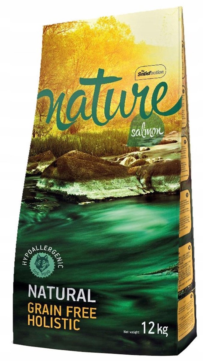 Nature Nature Salmon Grain Free - Hondenvoer - Verse Zalm & Aardappel - 12 kg - Graanvrij & Holistisch - Voor Alle Leeftijden en Rassen