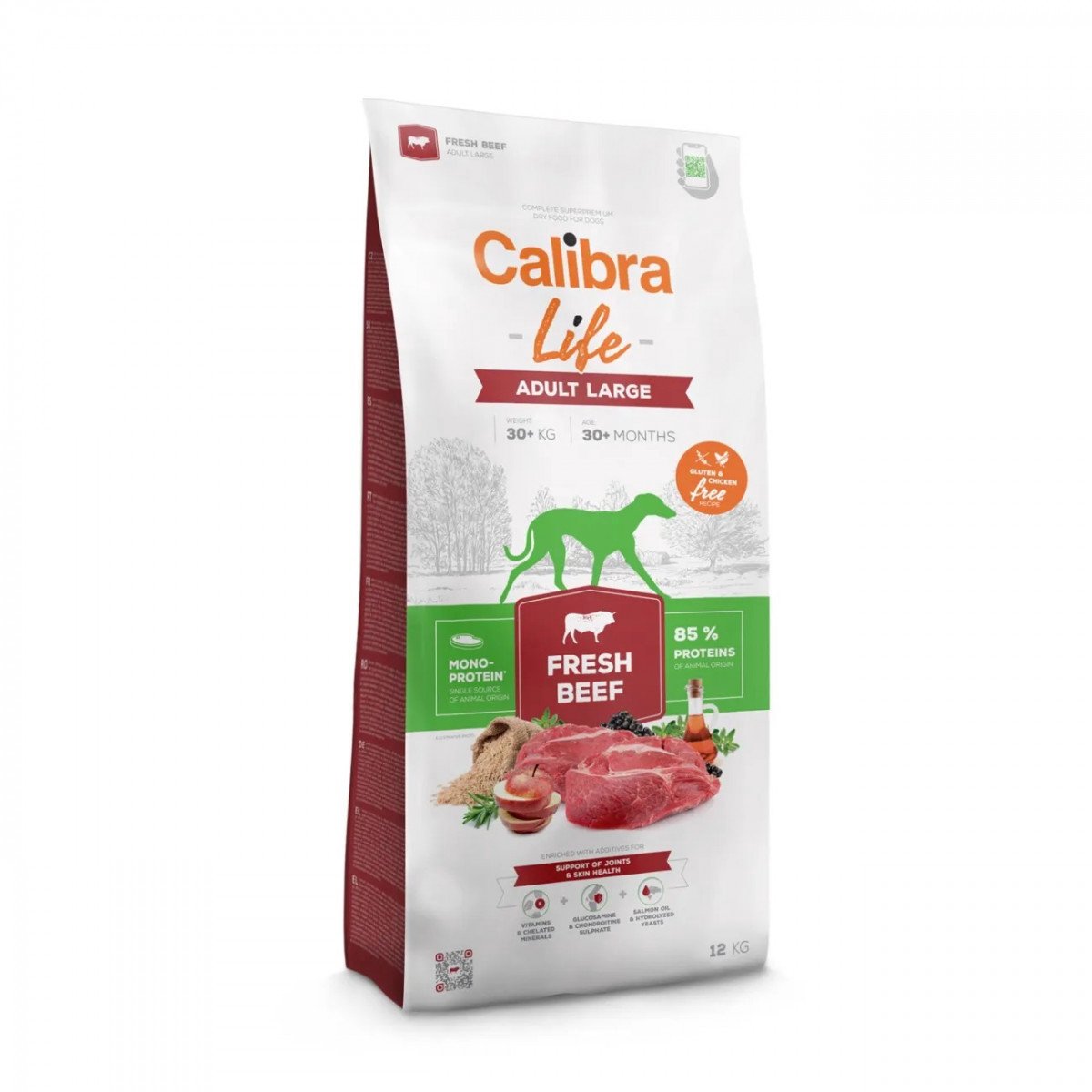 Calibra Calibra Life Serie - Hondenvoer Droog - Volwassen Grote Rassen - Verse Rund - 12kg
