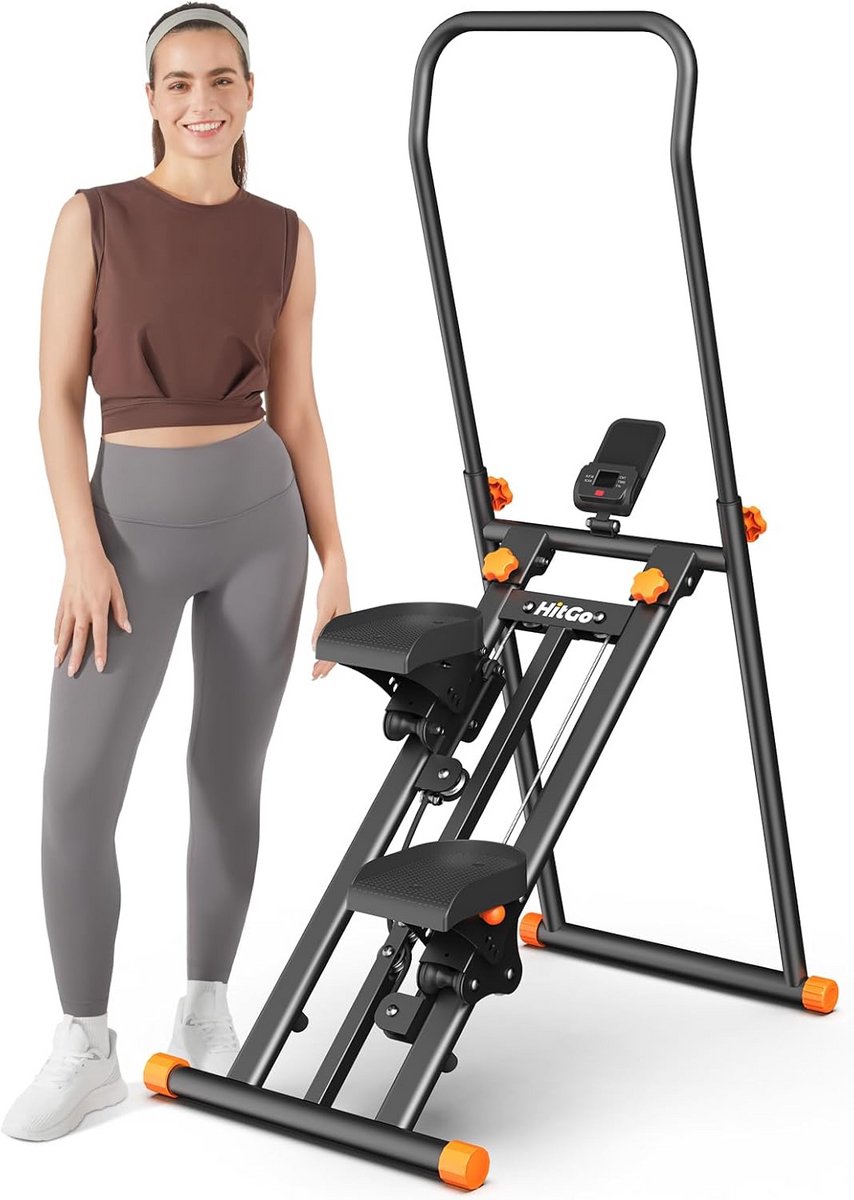 Verticale Trapklimmer en Stepper voor Thuis - Compacte Cardio Trainingsmachine