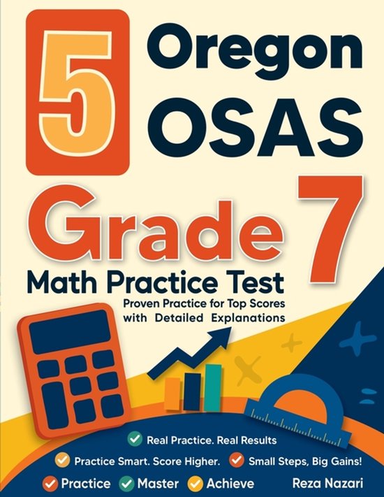 5 Oregon OSAS Grade 7 Math Practice Tests - cover