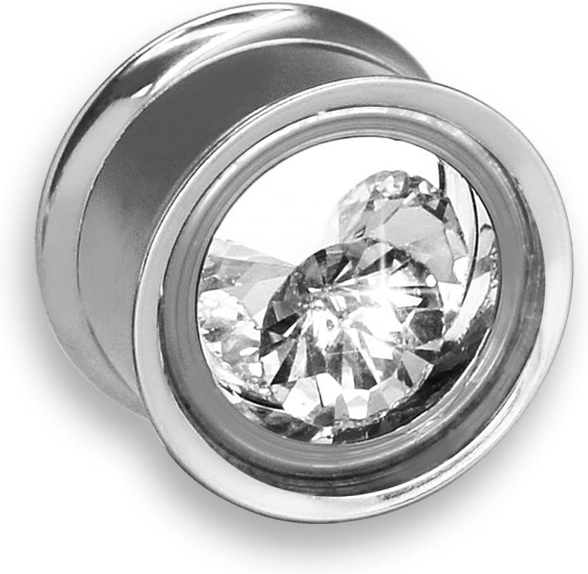 Stijlvolle Kristal Hanger Ketting voor Dames en Heren - Roestvrij Staal