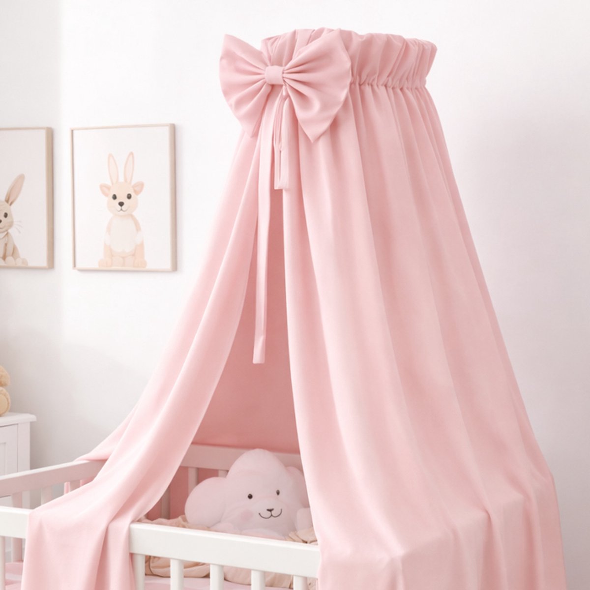 Babybam Hemeltje met Strik Poeder Roze