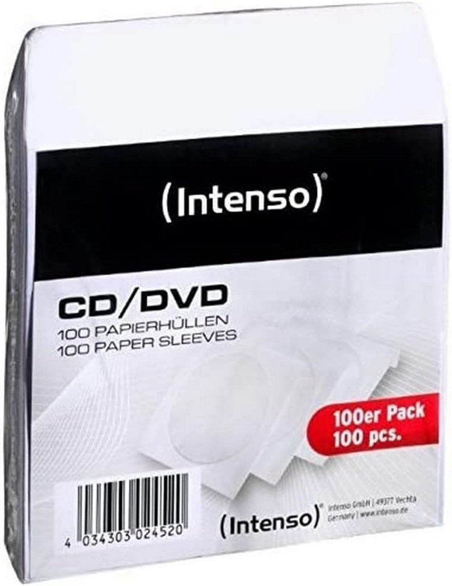 Image of 100 Witte CD Hoezen voor CD en DVD Opslag