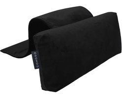Cohoso® Nekkussen - Flair Zwart - Neksteunkussen zetel - Hoofdkussen - Sta op stoel - Relaxstoel nekrol - Bureaustoel hoofdsteun - Neksteun fauteuil - Auto - Ergonomisch - Handgemaakt in Nederland