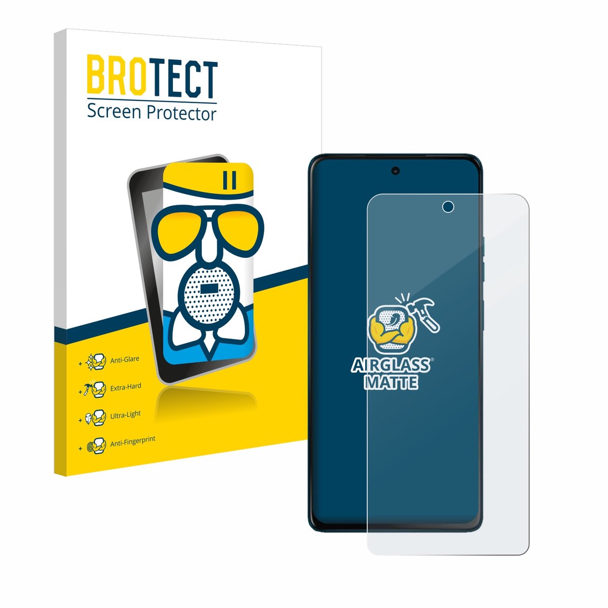 BROTECT - Screenprotector voor Motorola Moto G75 - Folie Beschermfolie Beschermglas matte