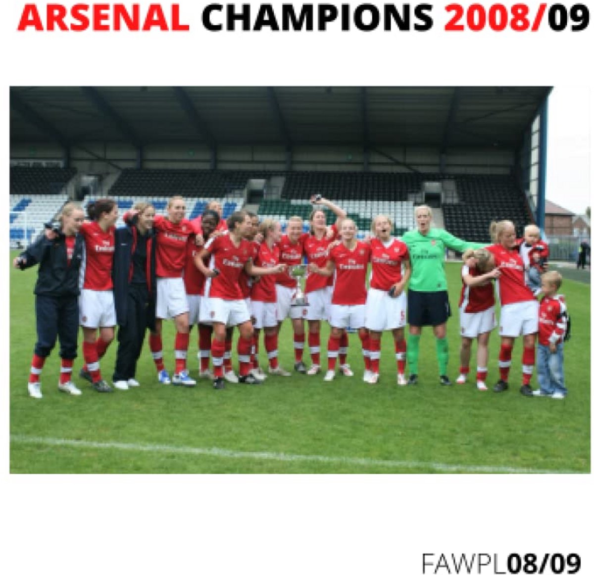 Vrouwen Voetbal Kampioenstitel Premier League 2008/2009 Herdenking