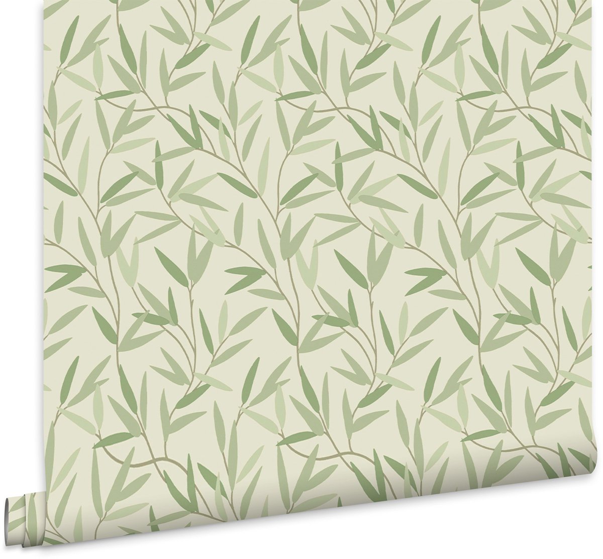 Laura Ashley Willow Leaf Behang - Planten - 10mx52cm - Groen