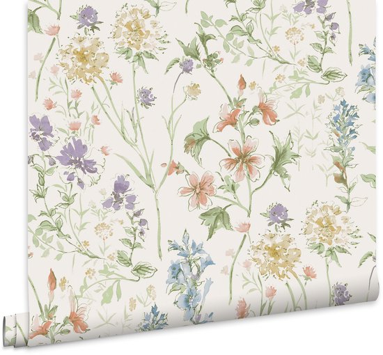 Laura Ashley Wild Meadow Behang - Bloemen - 10mx52cm - Multi