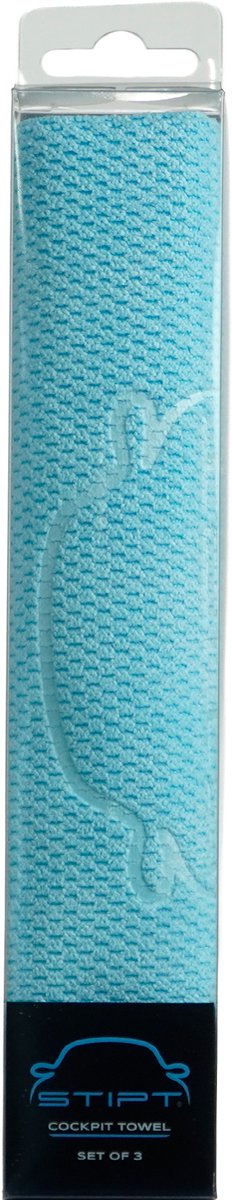 Stipt - Cockpit doek sets van 3 stuks - Autopoetsdoeken - 20x20cm - Dashboards, Displays