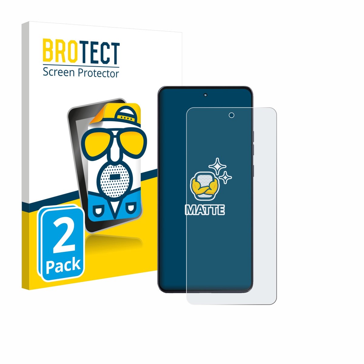 BROTECT - Screenprotector voor Motorola Moto G86 - Folie Beschermfolie matte 2 Stuks