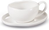 Bricard Barles Koffieset - 12-delig - Wit - 225ml - Porselein - Koffiekopjes