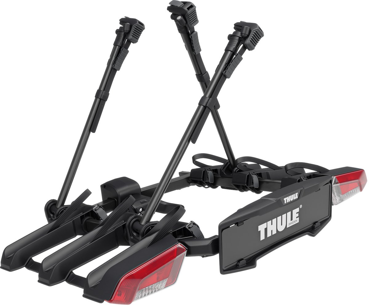 Thule VeloLite fietsendrager voor 3 fietsen op de trekhaak in zwart