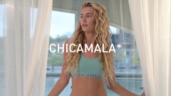 Chicamala – Dames Racerback - BH zonder beugel – Dames Ondergoed – Lingerie - Sport BH – Kleding - 95% Katoen – Dames kleding