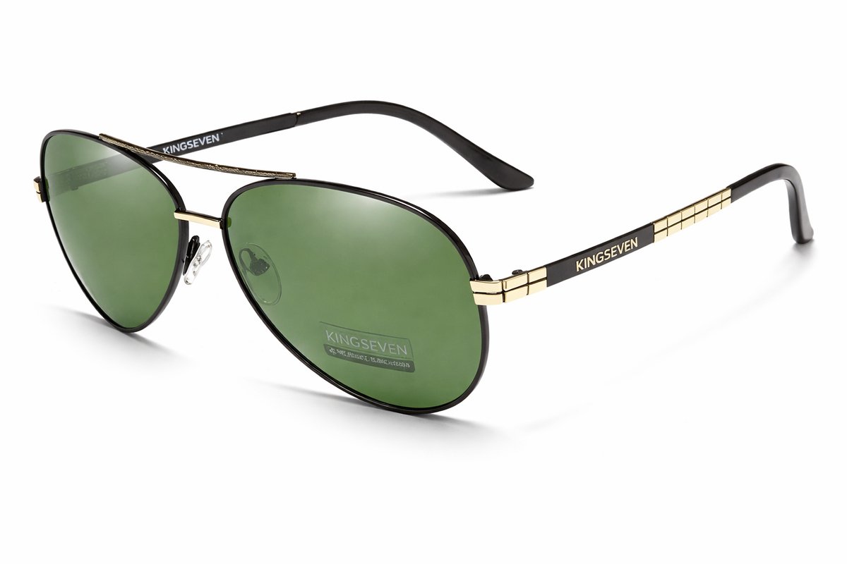 Piloten Zonnebril – KingSeven - NDA Green – Met UV400 en Polarisatie Filter – Z93
