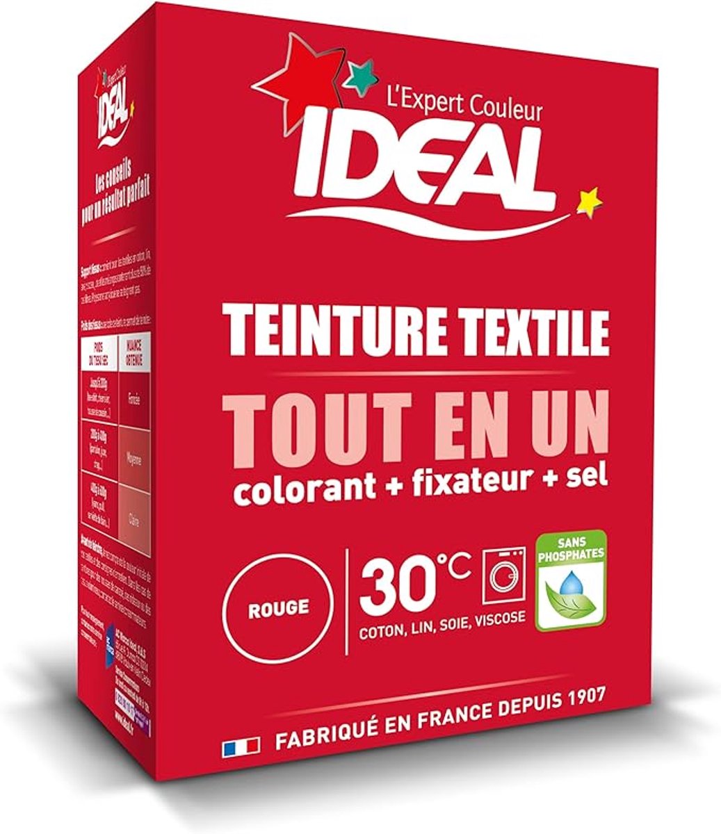 Ideal Textile Dye All in One 230g Red