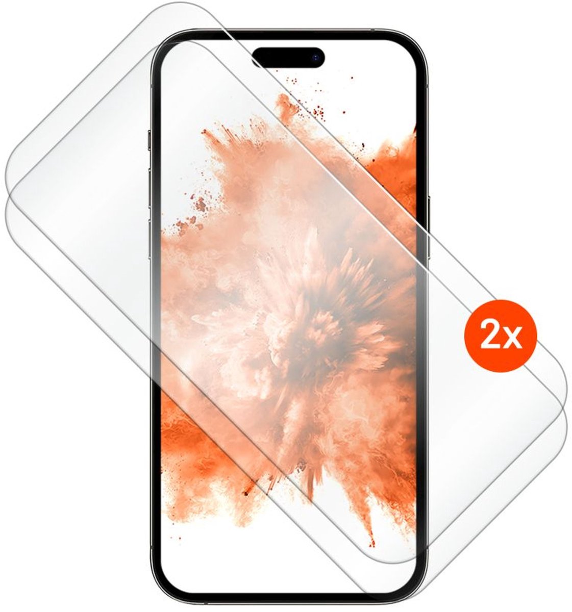 FIXED FIXGD-1601-TR scherm- & rugbeschermer voor mobiele telefoons Doorzichtige schermbeschermer Apple 2 stuk(s)
