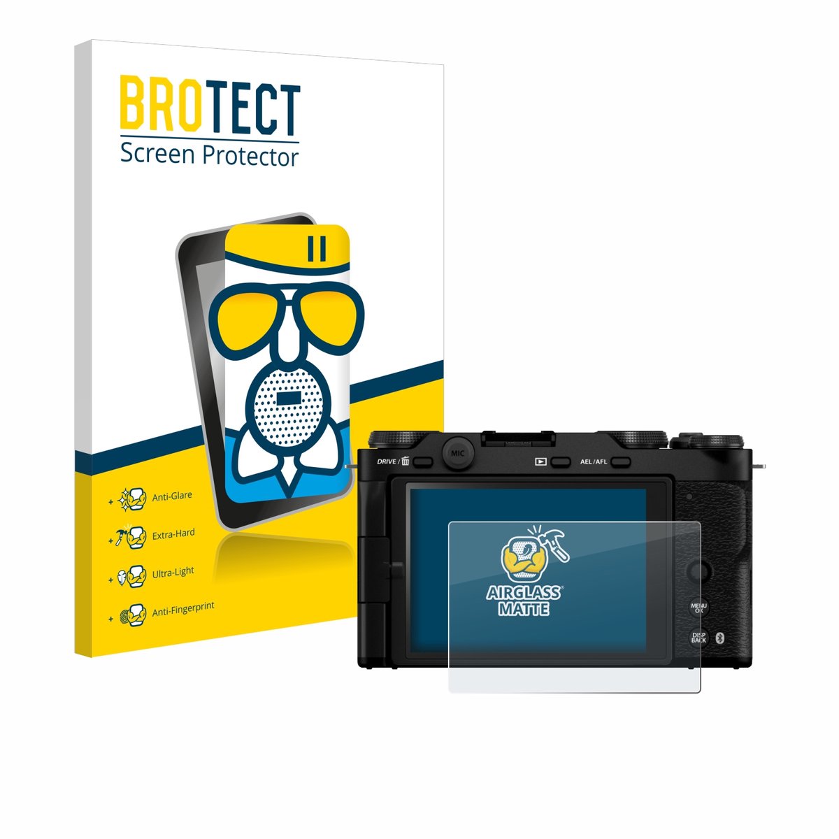 BROTECT - Screenprotector voor Fujifilm X-M5 - Folie Beschermfolie Beschermglas matte