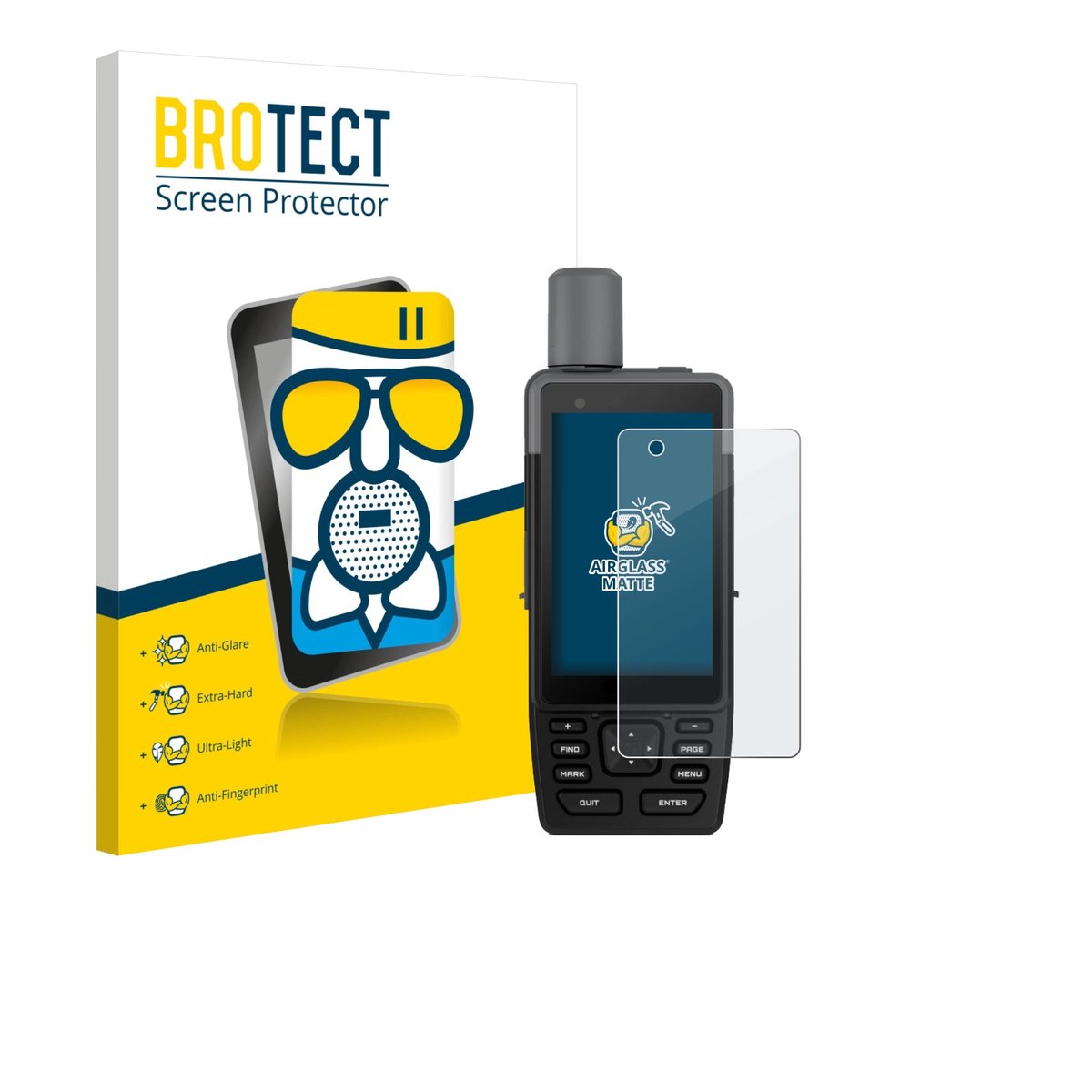 BROTECT - Screenprotector voor Garmin GPSMAP H1 - Folie Beschermfolie Beschermglas matte