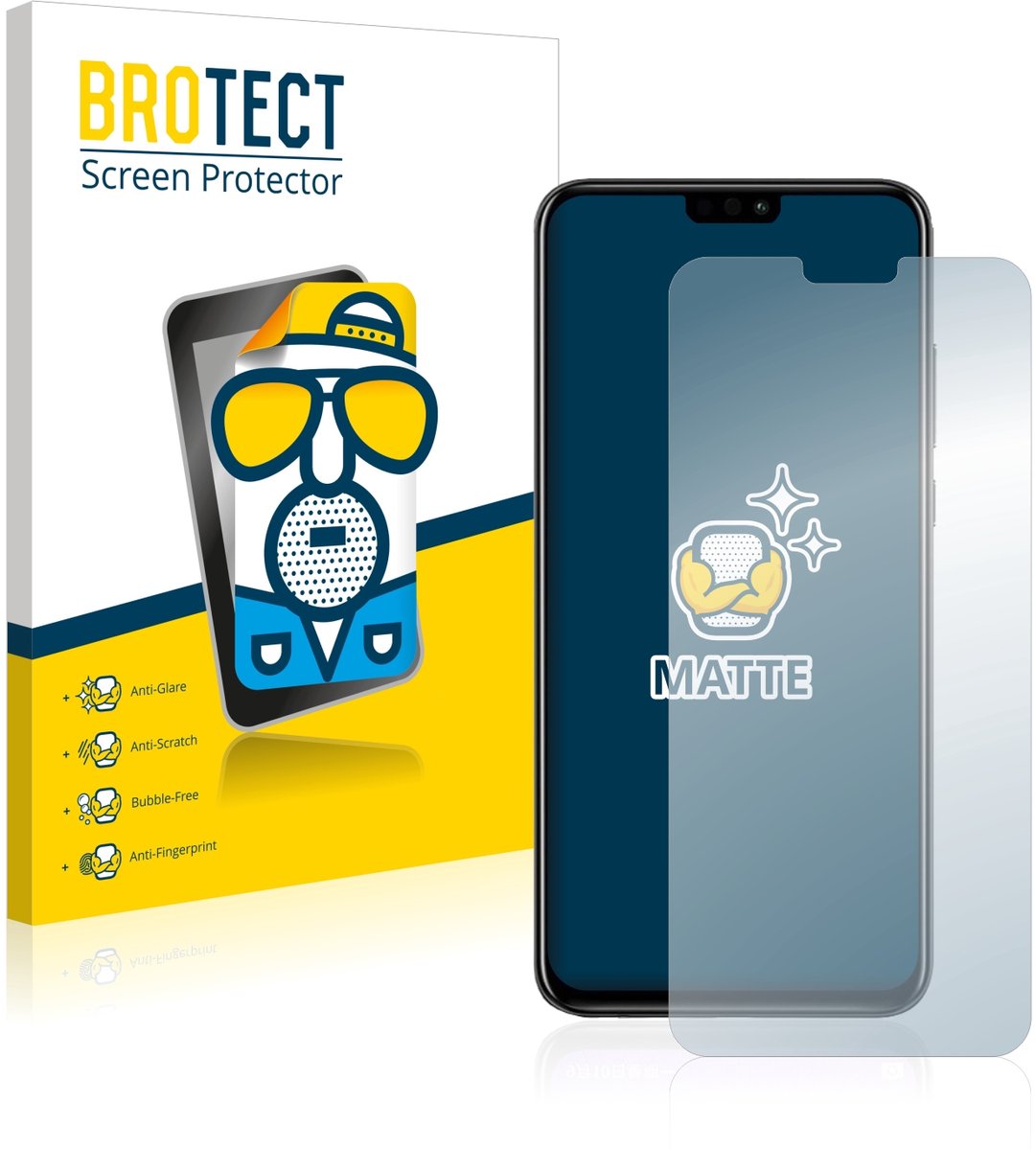 BROTECT - Screenprotector voor Honor 8X - Folie Beschermfolie matte 2 Stuks