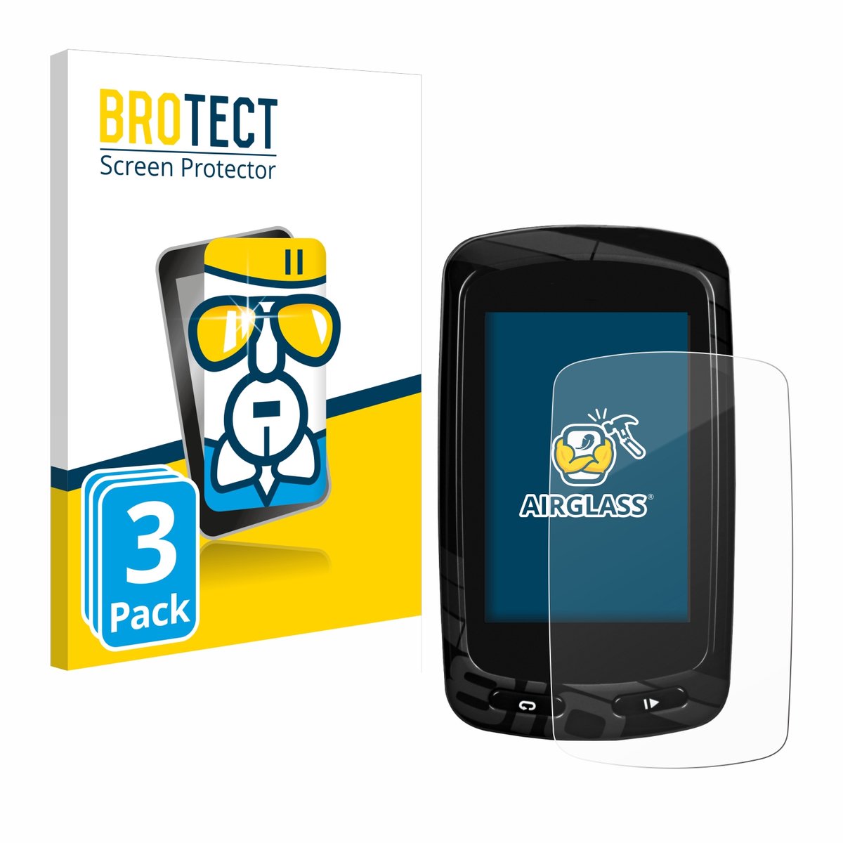 Screenprotector 3 Stuks voor Garmin Edge 810 Beschermglas transparant