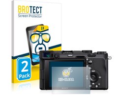 BROTECT - Screenprotector voor Sony A7C - Folie Beschermfolie transparant 2 Stuks