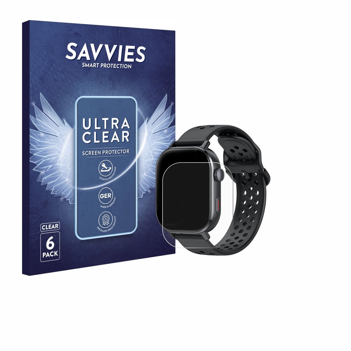 Savvies - Screenprotector voor Jugeman P131 2.06" - Folie Beschermfolie transparant 6 Stuks