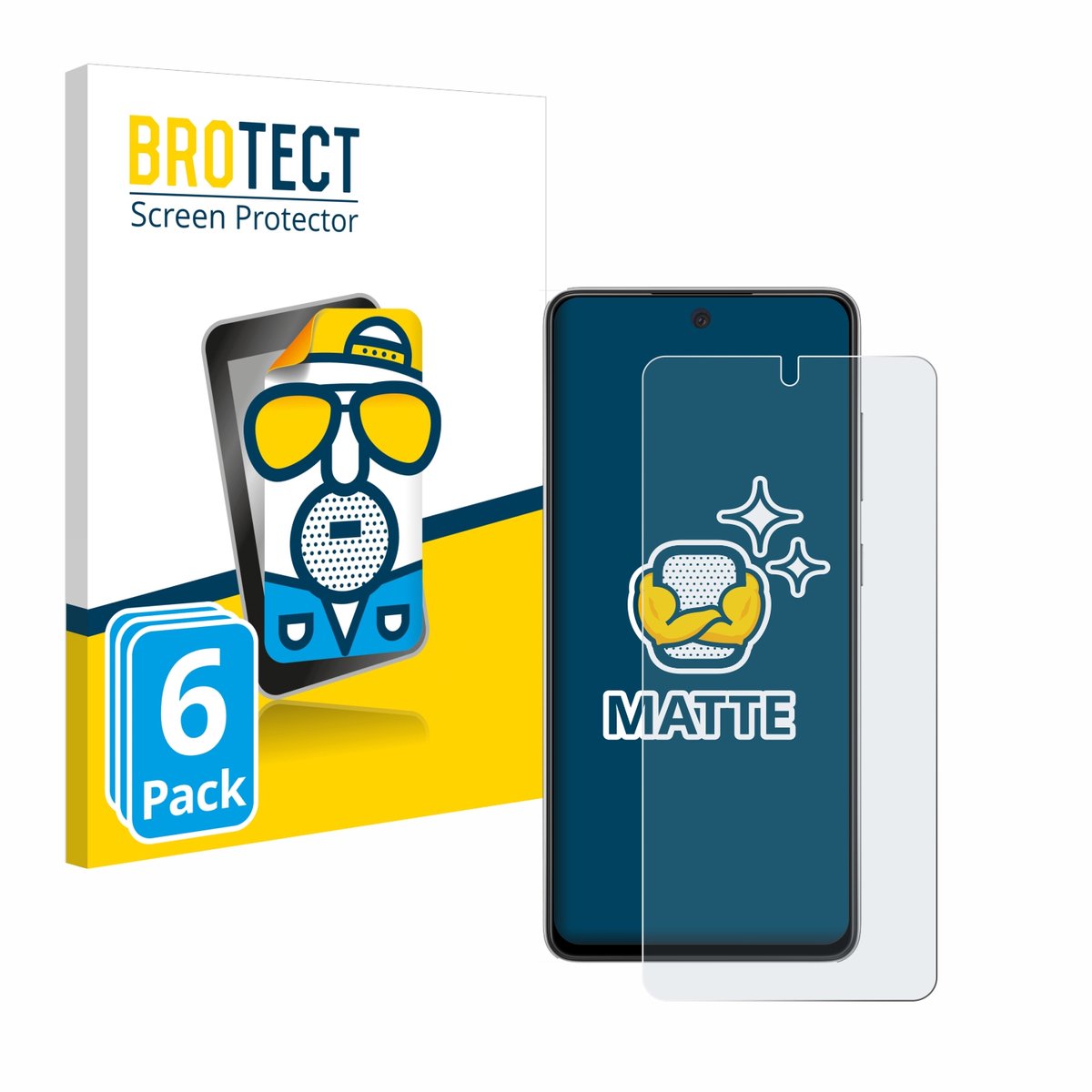 BROTECT - Screenprotector voor Samsung Galaxy A52s 5G - Folie Beschermfolie matte 6 Stuks