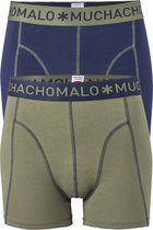 Muchachomalo Boxers IV 2-pack Heren - Groen-Blauw - S