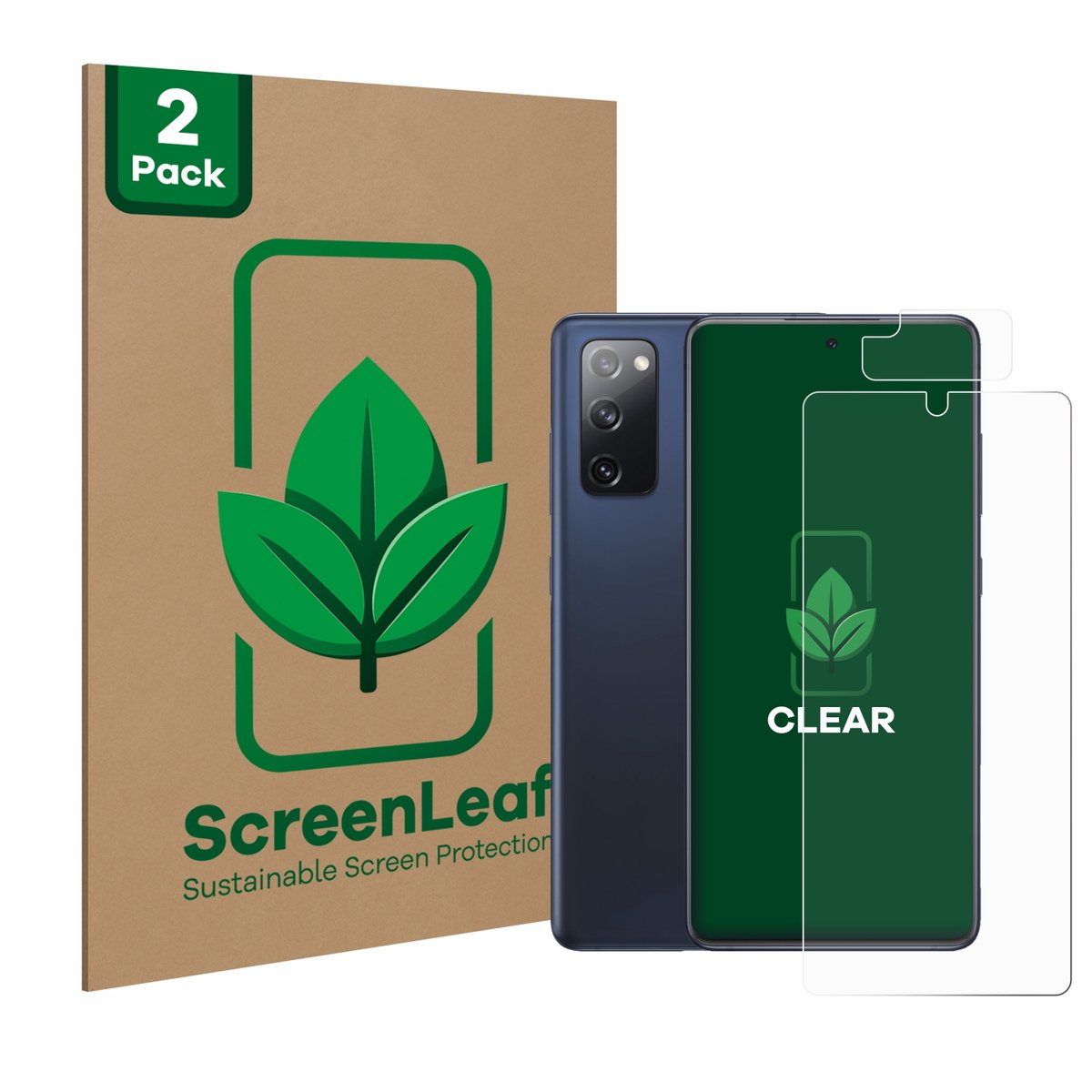 2 Stuks Screenprotector voor Samsung Galaxy S20 FE (Voor+Camera) - Hoogwaardige Beschermfolie transparant