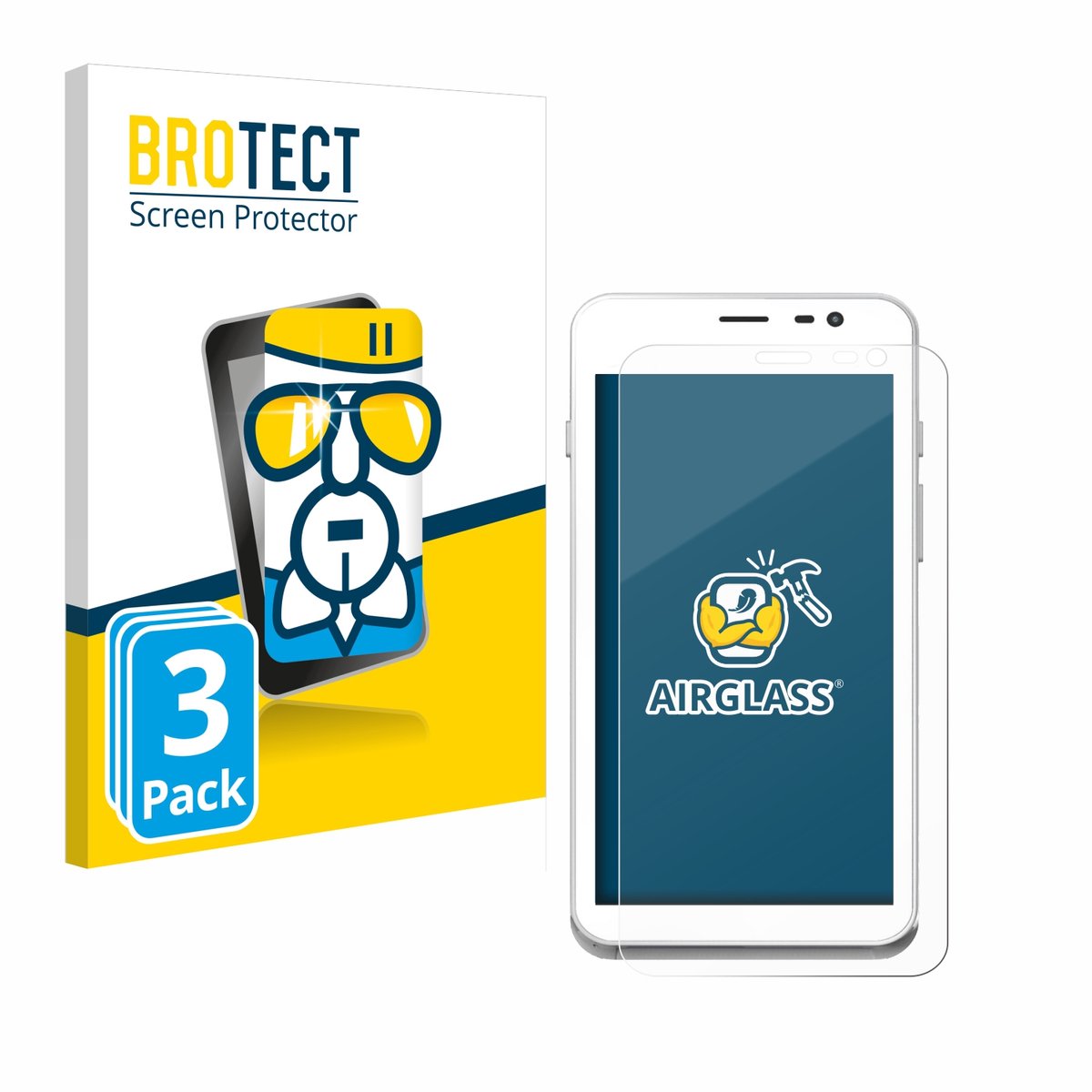 Screenprotector 3 Stuks voor Pax A77 Beschermglas transparant