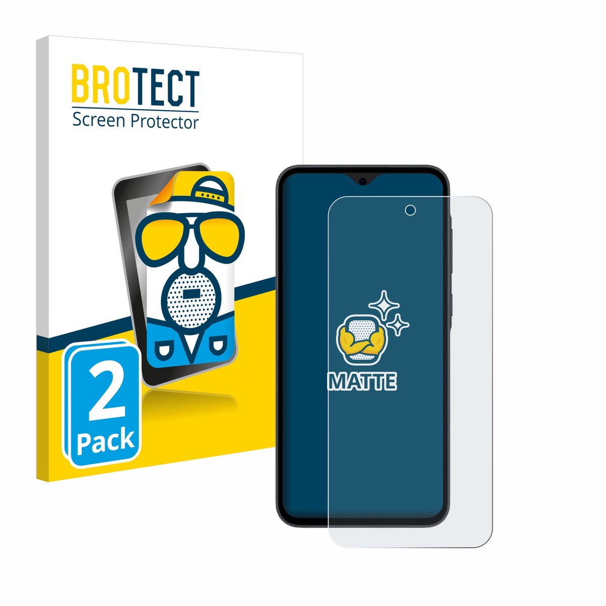 BROTECT - Screenprotector voor Samsung Galaxy A35 5G - Folie Beschermfolie matte 2 Stuks