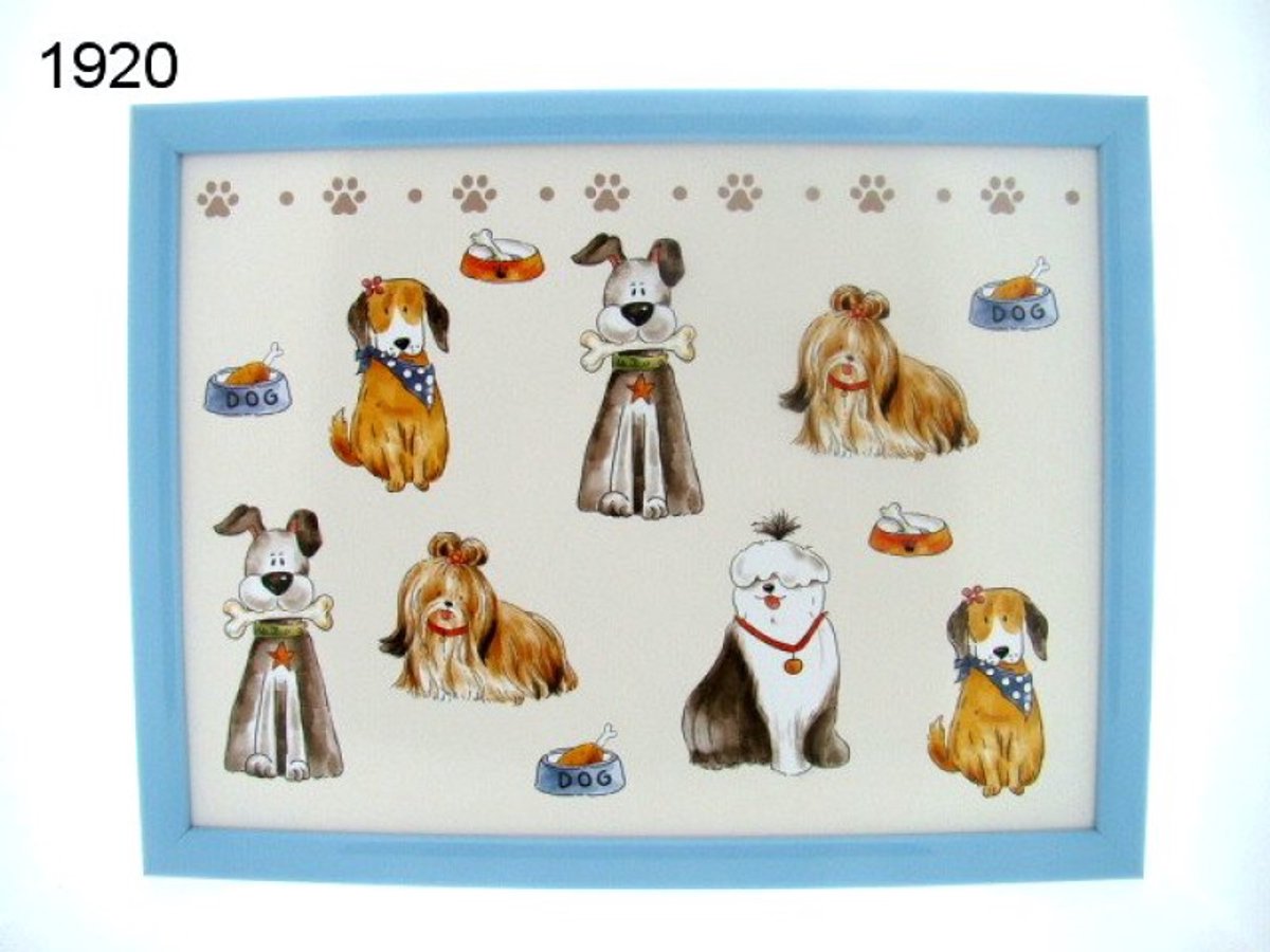 Lesser & Pavey Schootkussen honden - 39,5 x 29,5 cm - stevig blad