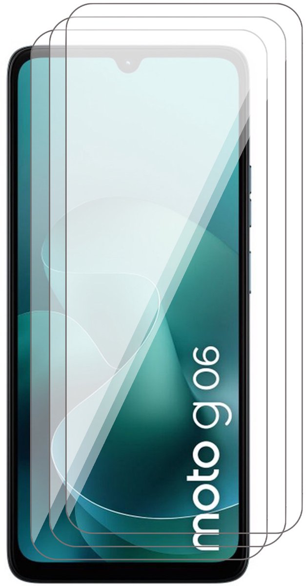 Screenprotector geschikt voor Motorola Moto G06 / G06 Power - 3x Glas Screen Protector