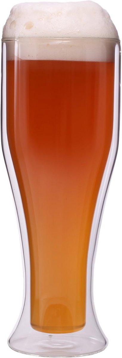 Dubbelwandig Tarwebierglas 500ml voor 300ml Tarwedame