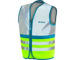 WOWOW Fluohesje kind EN17353 - Wasabi Jacket full reflective groen M
