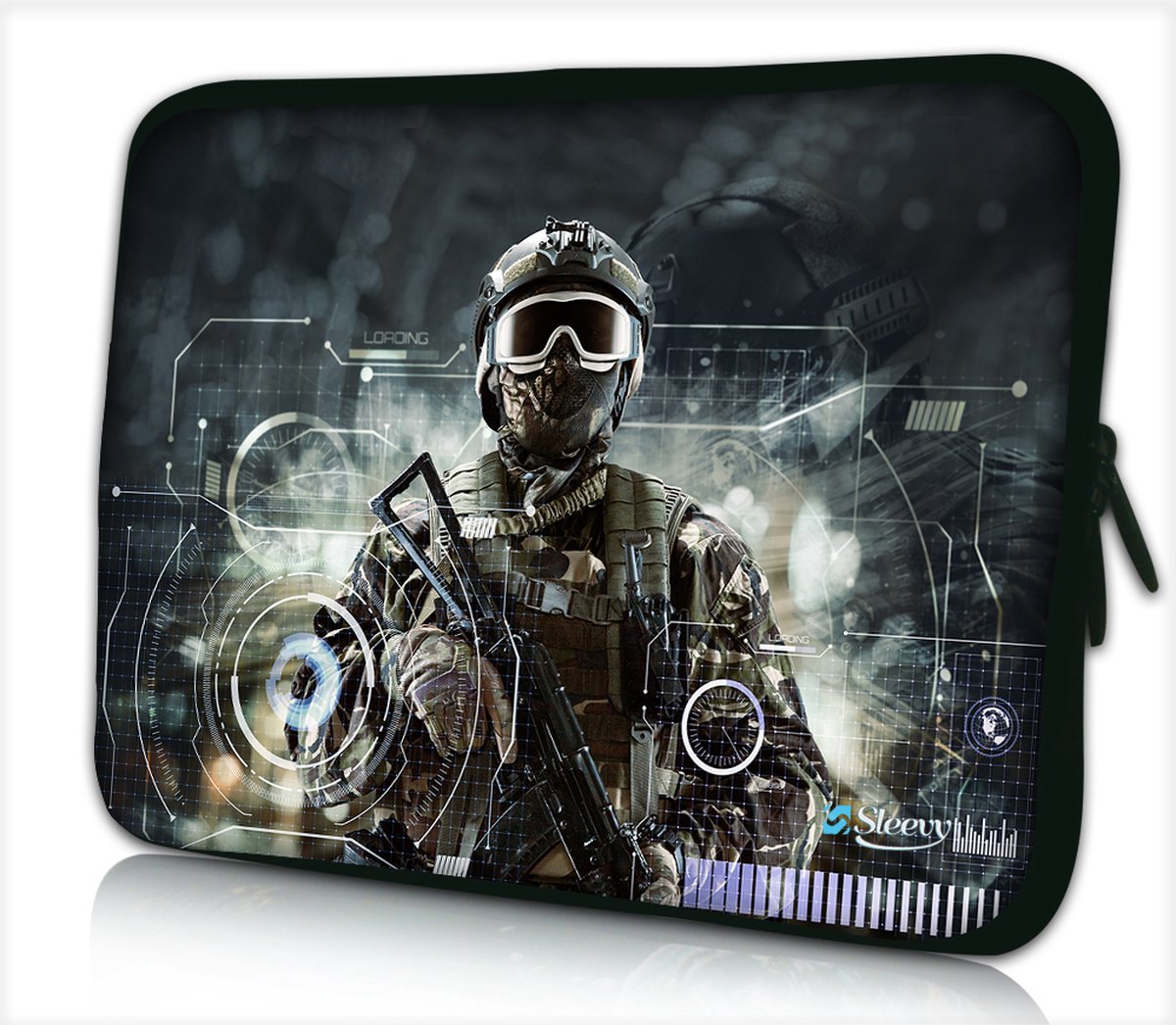 Laptophoes 14 inch special forces - Sleevy - laptop sleeve - laptopcover - Alle inch-maten & keuze uit 250+ designs! Sleevy