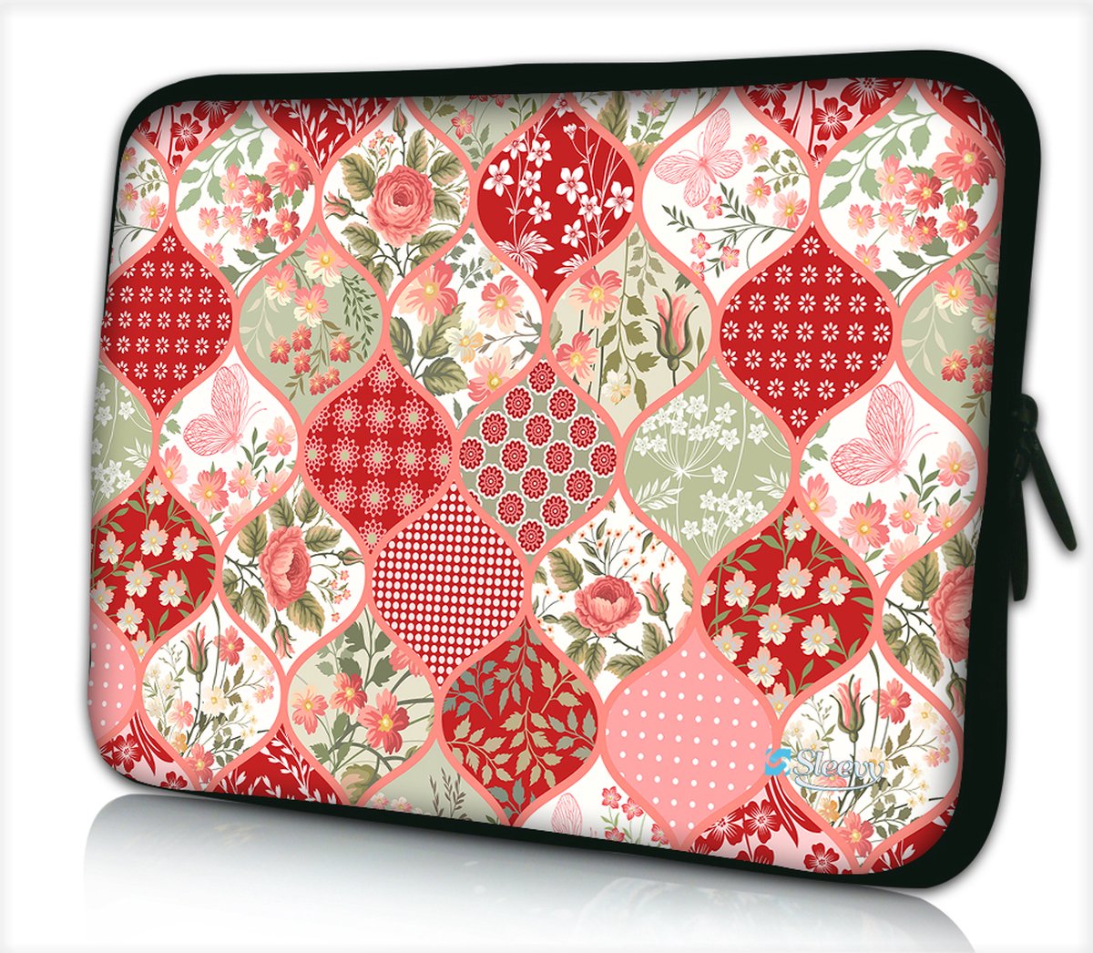 Laptophoes 11,6 inch bloemenprint - Sleevy - laptop sleeve - laptopcover - Alle inch-maten & keuze uit 250+ designs! Sleevy
