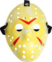 TECQX Jason Voorhees Hockey Masker - Halloween Masker - Horror Film Friday The 13th - Cosplay Masker - Verkleedmasker - Geel