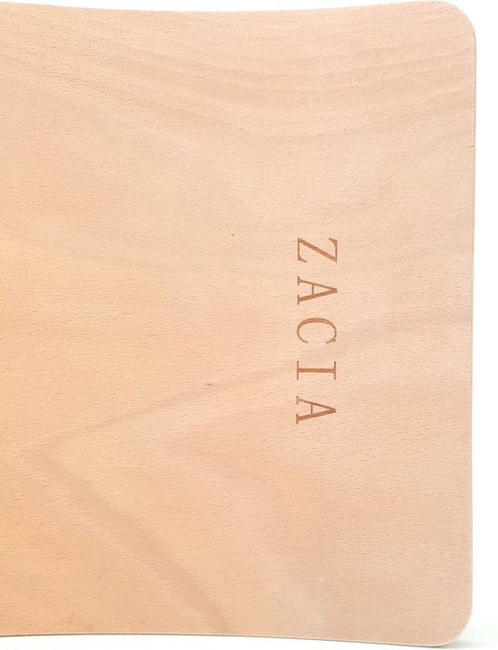 ZaciaToys Balance Board Luipaard multi - Vilt - Kinder Balansbord - Houten balanstrainer Kinderbord - Balanceboard - Jong en Oud - Tijdloos - Duurzaam - Yoga - Fullbody –Workout - Evenwicht van ZaciaToys — afbeelding 2