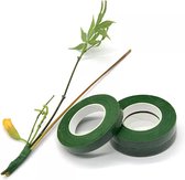 Bloementape - floral tape - bloemendraad - bloementape groen zelfklevende - bloemistentape - floral tape groen - florist tape - 12mm - 27,4 Meter