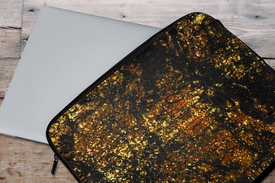 Housse pour ordinateur portable 15 pouces - Marbre - Glitter - Or - Housse pour ordinateur portable