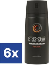 AXE Musk  Deodorant - 6 x 150 ml - Voordeelverpakking